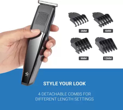 Flipkart SmartBuy FKPB-01 Trimmer 45 min Runtime 4 Length Settings  (Black)