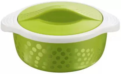 Pinnacle Thermo Polka Stainless Steel Inner Casseroles 1000ml Green, Steel Liner Thermoware Casserole  (1000 ml)