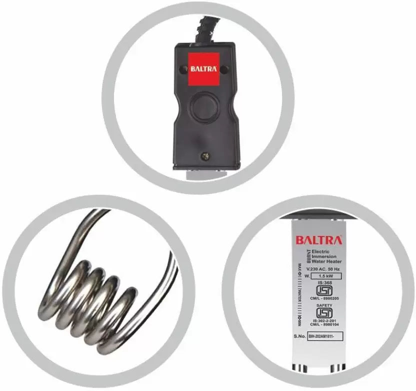 Baltra Burnt 1500w Immersion Rod 1500 W Immersion Heater Rod  (Water)