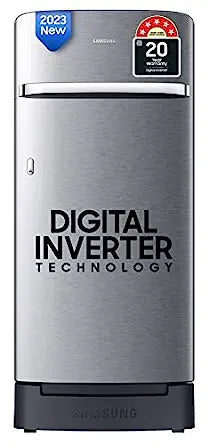 Samsung 189 L 5 Star Digital Inverter Direct Cool Single Door Refrigerator(RR21C2H25S8/HL, Silver, Elegant Inox, Base Stand with Drawer 2023 Model)
