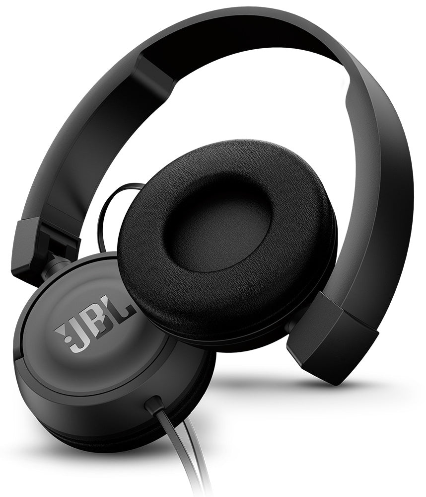 JBL T450 On Ear Wired Headphones Black JBLT450BLK