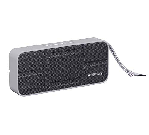 Zebronics Portable Bluetooth Speaker with USB Support, Micro SD Card, AUX, FM, Call Function and Volume Control - Brew