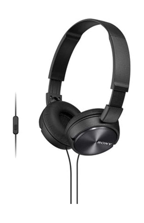 Sony Mdr-Zx310Ap Wired On Ear Headphones With Mic (Black)