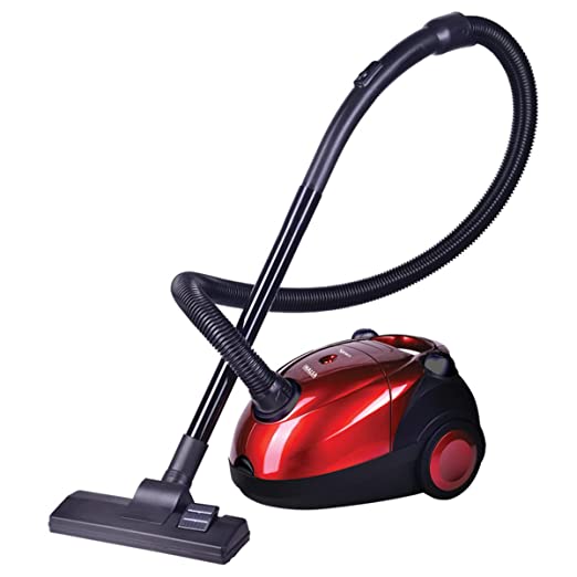 INALSA Vacuum Cleaner for Home Spruce-1200W| with Blower Function| Reusable Cloth dust Bag| Multiple Accessories | Dust Full Indicator | 2 Year Warranty (Red/Black)