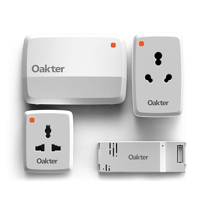 OAKTER Smart Home Kit (Smart Plugs with Quadra Smart Box)