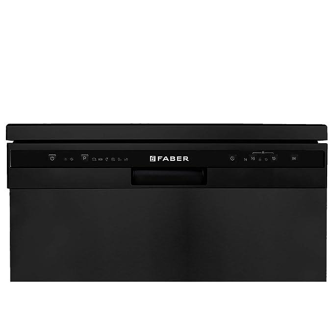 Faber 12 Place Settings Dishwasher (FFSD 6PR 12S, Neo Black, Best suited for Indian Kitchen, Hygiene Wash)