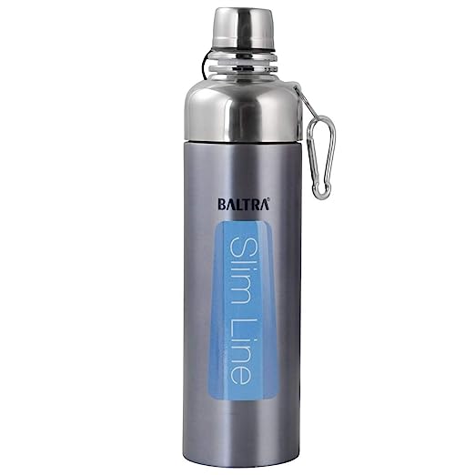 BALTRA Shipper Thermosteel 12 Hours Hot and Cold Water Bottle Sports flask 600ml, (Model: BSL-227), Silver