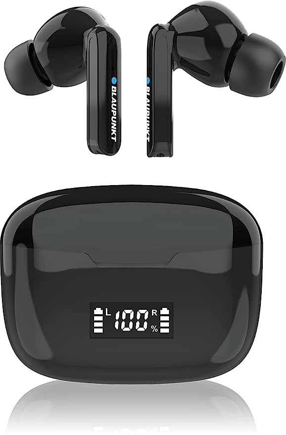 Blaupunkt BTW10S Truly Wireless Bluetooth in Ear Earphone with Mic (Black)