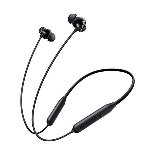 nePlus Bullets Z2 Bluetooth Wireless in Ear Earphones with Mic, Bombastic Bass - 12.4 Mm Drivers, 10 Mins Charge - 20 Hrs Music, 30 Hrs Battery Life (Magico Black)