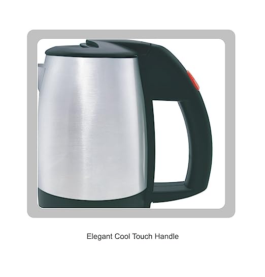 Inalsa Matrix 0.5-Litre Electric Kettle (Black/Silver)