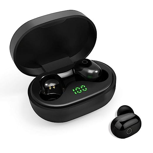 Atongm Wireless Earbuds Bluetooth 5.0 Earphones, pendali IPX5 Waterproof Earbuds with Deep Bass, Auto Pairing, Mini Portable Charging Case, Touch Control in-Ear Wireless Headphones for Sport Running