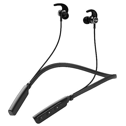 boAt Rockerz 235V2 Bluetooth Wireless In Ear Earphones With Mic With Asap Charge Technology, V5.0, Call Vibration Alert, Magnetic Eartips And Ipx5 Water & Sweat Resistance (Black)