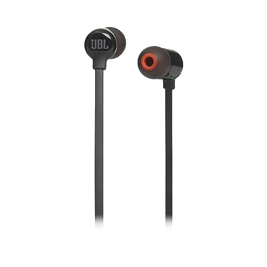 JBL T160BT by Harman Wireless in Ear Neckband Headphones with Mic (Black)