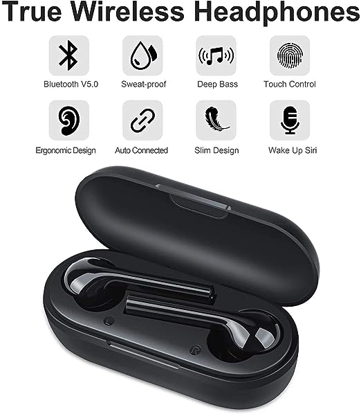 Juarez TWS AirBeast 100 True Wireless Stereo Ear-buds with Bluetooth Version 5.0, 12H Playback Voice Assistance IPX4 | Multi-Cast Synchronization | Master/slave Mode | One-Key Siri/Google Assist