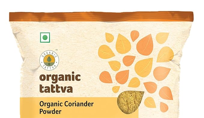 Organic Tattva, Organic Dried Coriander Powder (Dhaniya) | Quality Dhaniya Powder, Naturally Processed, from Farm Picked Fresh Coriander Seeds (100 G, Pouch)