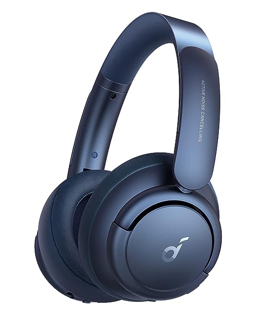 Soundcore By Anker Life Q35 Bluetooth Wireless On Ear Headphones With Mic (Blue)