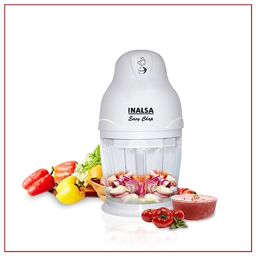 Inalsa Easy Chop 250W Electric Mini Chopper, White