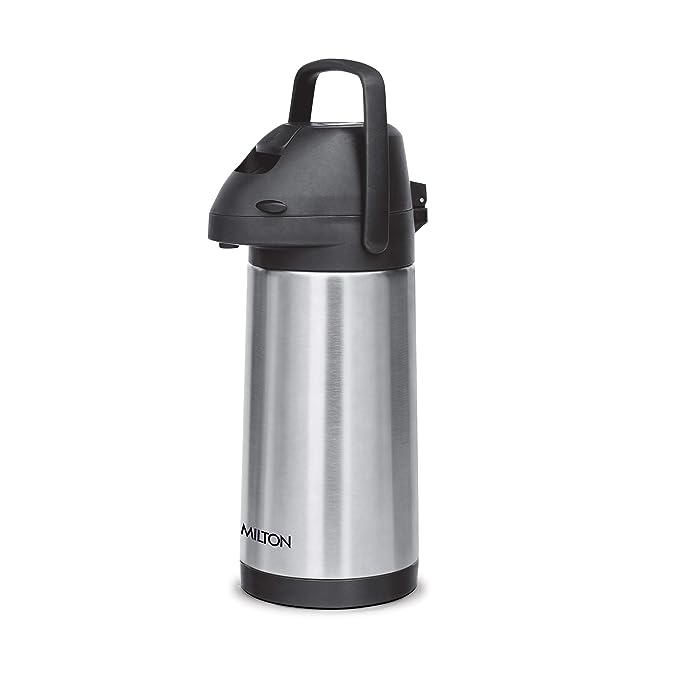 Milton Pinnacle 2500 Thermosteel 24 Hours Hot or Cold Dispenser, 2500 ml, Silver