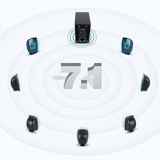 Zebronics ZEB-BT701RUCF Wireless Bluetooth Multimedia Speaker With Supporting AC3 Audio, SD Card, USB, AUX, FM & Remote Control. (70 Watt, 7.1 Channel)