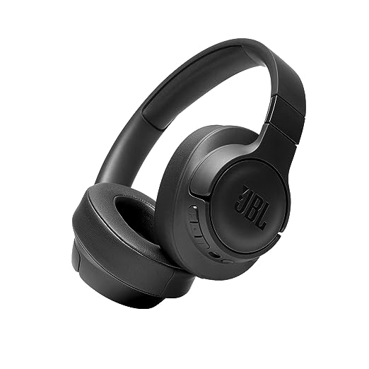 JBL Tune 760NC, Wireless Over Ear Active Noise Cancellation Headphones with Mic, up to 50 Hours Playtime, Pure Bass, Dual Pairing, AUX & Voice Assistant Support for Mobile Phones (Black)