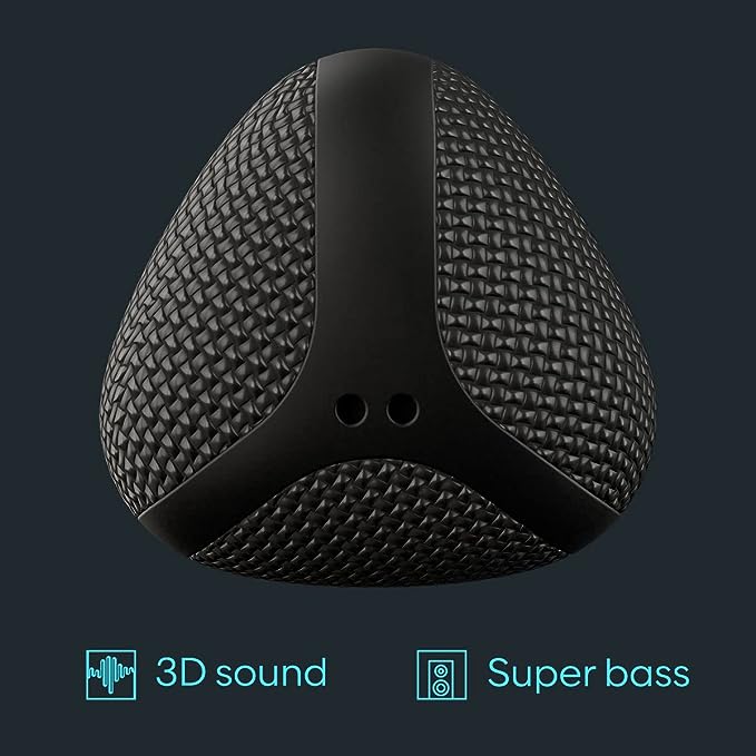 Newly Launched GOVO GOCRUSH 900 Portable Wireless Bluetooth Speaker with 24W Explosive Sound, TWS & AUX Input, SD Card Slot, 25 Hours Playtime, IPX7 Water Resistant, Type C (Black)