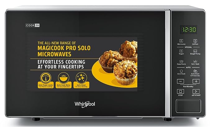 Whirlpool 20 L Solo Microwave Oven (MAGICOOK PRO 20SE BLACK) (OPEN BOX)