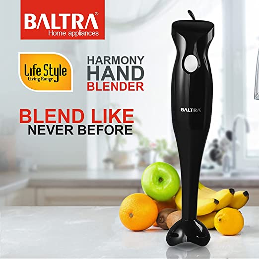 Baltra Harmony 250-Watt Hand Blender BHB-120 (ISI Certified, 2year warranty with Doorstep Service)