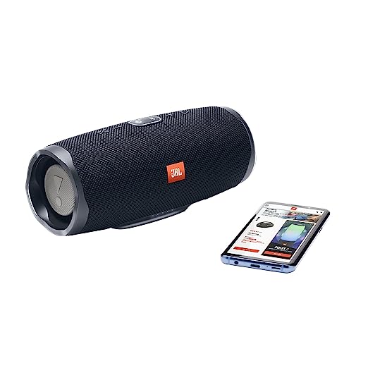 JBL Charge 4 Powerful 30W IPX7 Waterproof Portable Bluetooth Speaker with 20 Hours Playtime & Built-in 7500 mAh Powerbank(Black)