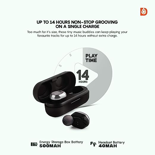 Dipinsure Heaven 200 Truly Wireless Bluetooth in Ear Headphone with Mic (Black)