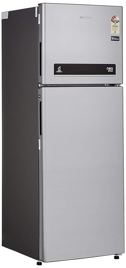 Whirlpool 265 L 3 Star Frost Free Double Door Refrigerator(Neo DF278 PRM, Galaxy Steel)