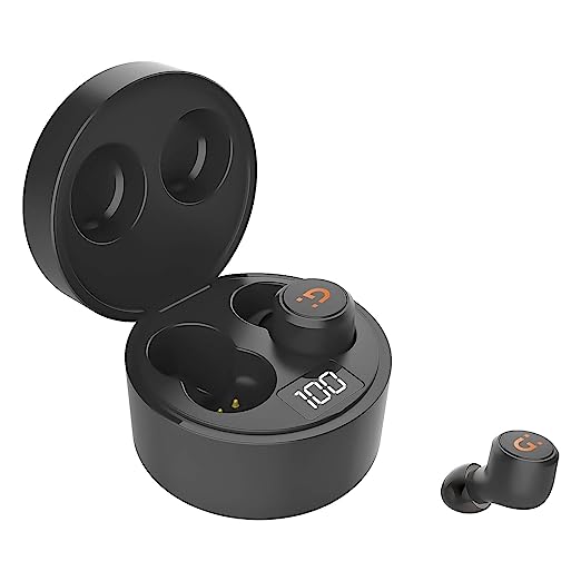 (Renewed) GIONEE Atom Ear Buds Truly Wireless Bluetooth In Ear Headset with Mic (Black)
