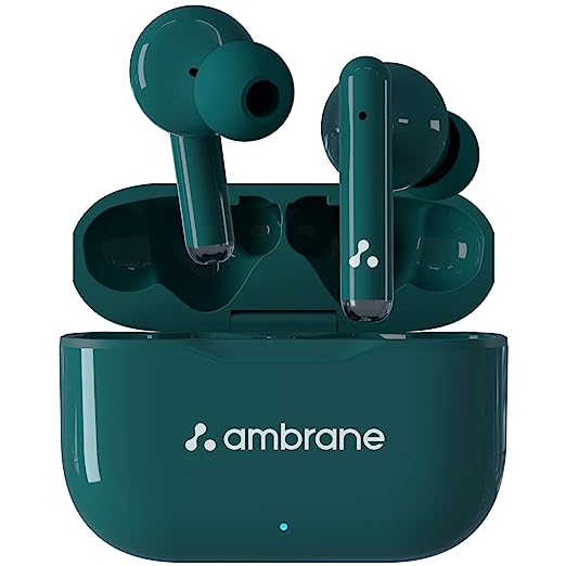 Ambrane Dots 38 Bluetooth Truly Wireless in Ear Earbuds with Mic (Green)