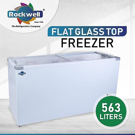 Rockwell SFR550GT Glass Top Deep freezer-563 Ltr (Heavy Duty Compressor, Low power Consumption)(OPEN BOX)