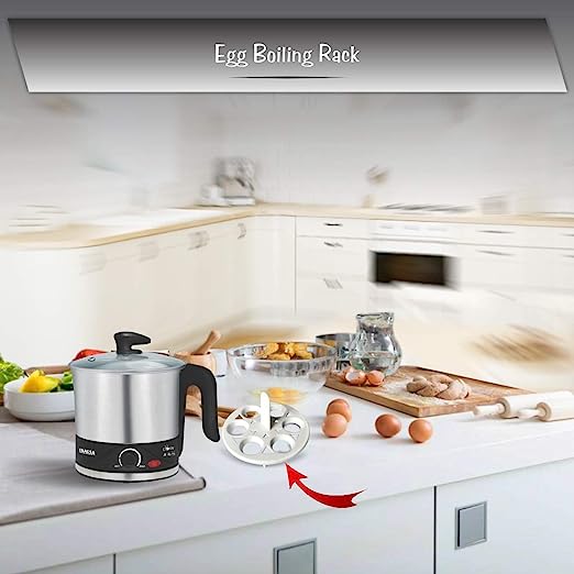 Inalsa Cookizy 1.5-Litre Kettle (Black/Grey)