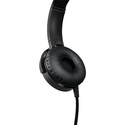 Sony Extra Bass MDR-XB450AP On-Ear Wired Headphones with Mic (Black)