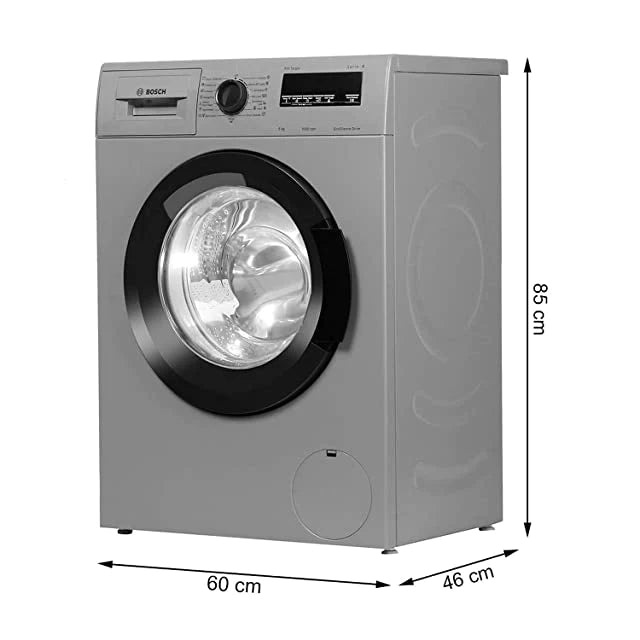 Bosch 6 kg 5 Star Fully Automatic Front Loading Washing Machine with In - built Heater (WLJ2016TIN, Luxe Silver) (OPEN BOX)