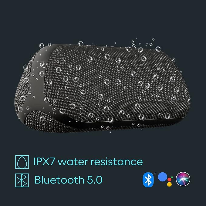 Newly Launched GOVO GOCRUSH 900 Portable Wireless Bluetooth Speaker with 24W Explosive Sound, TWS & AUX Input, SD Card Slot, 25 Hours Playtime, IPX7 Water Resistant, Type C (Black)