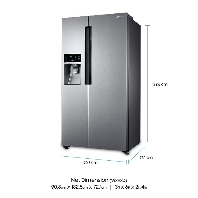 Samsung 654 L Frost Free Side-by-Side Refrigerator(RS58K6417SL/TL, EZ Clean Steel) (OPEN BOX)