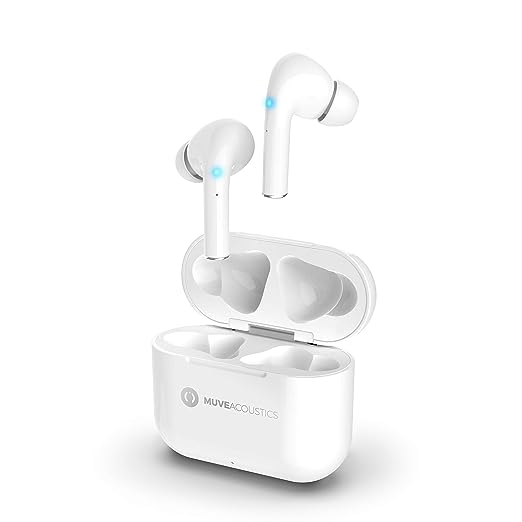 MuveAcoustics Free MA-3000PW True Wireless TWS Earbuds- Pure White