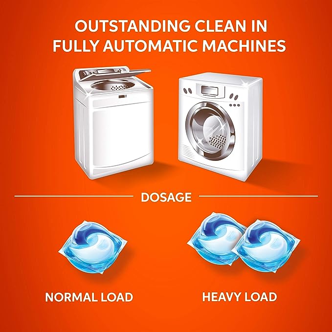 Tide Matic 3in1 PODs Liquid Detergent Pack 18 Count for Both Front Load and Top Load Washing Machines