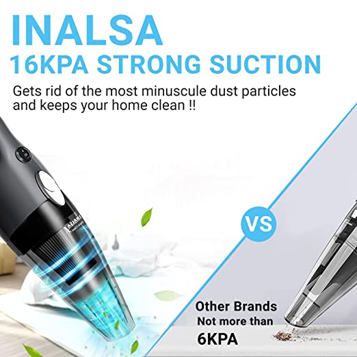 INALSA Dura Clean Plus Upright Vacuum Cleaner, 2-in-1,Handheld & Stick for Home & Office Use,800W- with 16KPA Strong Suction & HEPA Filtration|0.8L Dust Tank|Includes Multiple Accessories,(Grey/Black)