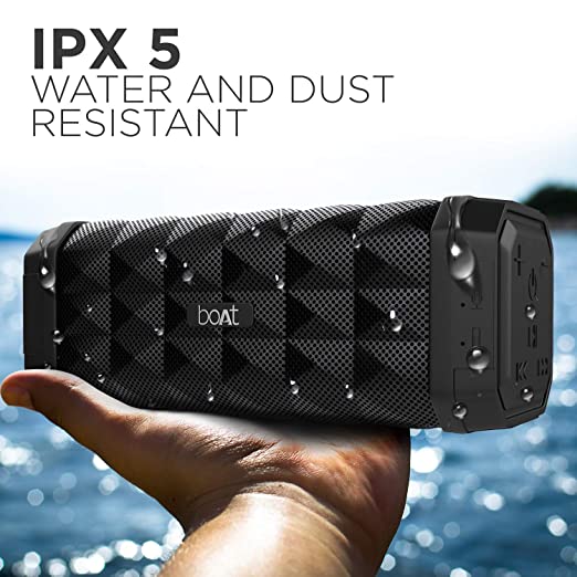 boAt Stone 650 10W Bluetooth Speaker with Upto 7 Hours Playback, IPX5 and Integrated Controls (Black)