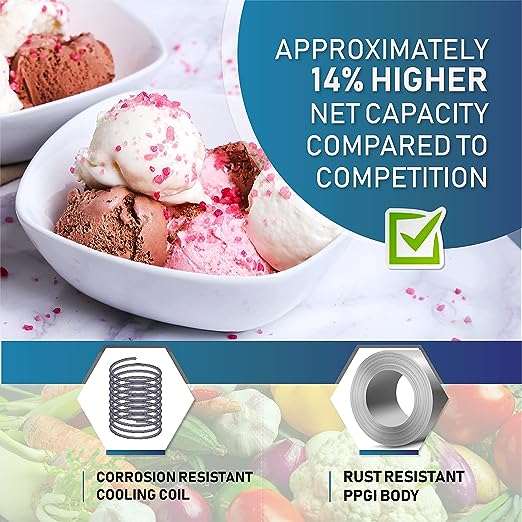 Rockwell SFR550GT Glass Top Deep freezer-563 Ltr (Heavy Duty Compressor, Low power Consumption)(OPEN BOX)