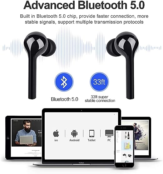 Juarez TWS AirBeast 100 True Wireless Stereo Ear-buds with Bluetooth Version 5.0, 12H Playback Voice Assistance IPX4 | Multi-Cast Synchronization | Master/slave Mode | One-Key Siri/Google Assist