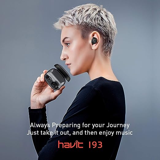 havit i93 Truly Wireless Bluetooth in Ear Earphone with Mic (Black)