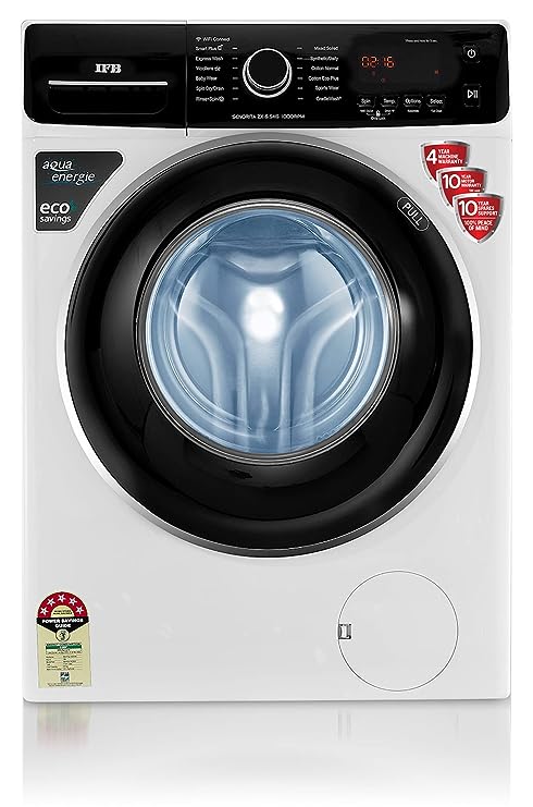 IFB 6.5 Kg 5 Star Fully-Automatic Front Loading Washing Machine (SENORITA ZX, White, In built heater, Ball Valve Technology)(OPEN BOX)