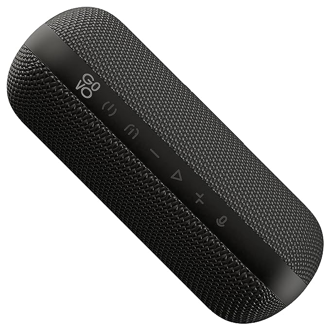 Newly Launched GOVO GOCRUSH 900 Portable Wireless Bluetooth Speaker with 24W Explosive Sound, TWS & AUX Input, SD Card Slot, 25 Hours Playtime, IPX7 Water Resistant, Type C (Black)