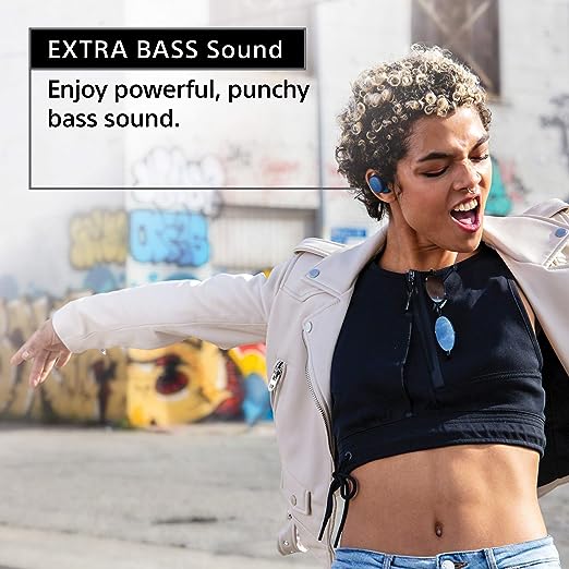 Sony WF-XB700 Bluetooth Truly Wireless in Ear Earbuds with Mic Extra Bass with 18 Hours Battery Life for Phone Calls, Quick Charge, Ver 5.0 (Blue)