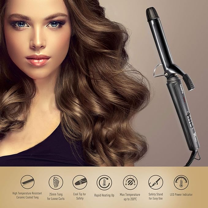 Syska HC750 SalonPro Hair Curler (Black)