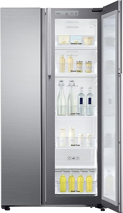 Samsung 868 L Frost Free Side-by-Side Refrigerator(RH80J81323M/TL, Silver, Inverter Compressor) (OPEN BOX)